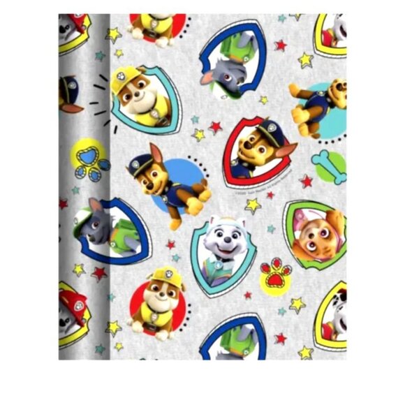 Paw Patrol Christmas Holiday Birthday GIFT WRAPPING PAPER - 20 SQ FT Folded - Picture 1 of 4
